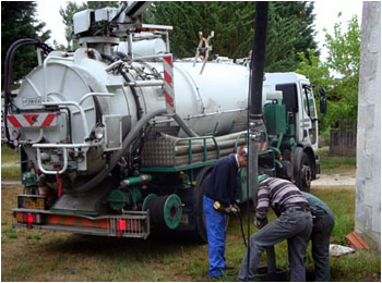 Hydrocureur - Pompage de fosses